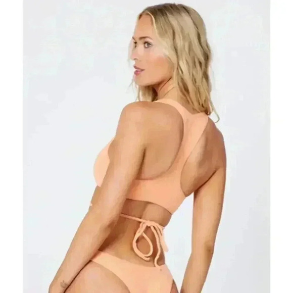 L*Space Dax Bikini Top in Pastel Orange NEW NWT! - Picture 5 of 6